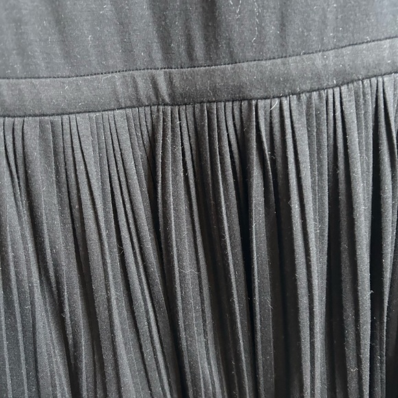 J. Jill Women’s Size XL Long Sleeve Pleated Dress Midi Length Black New 6350 - Picture 2 of 8